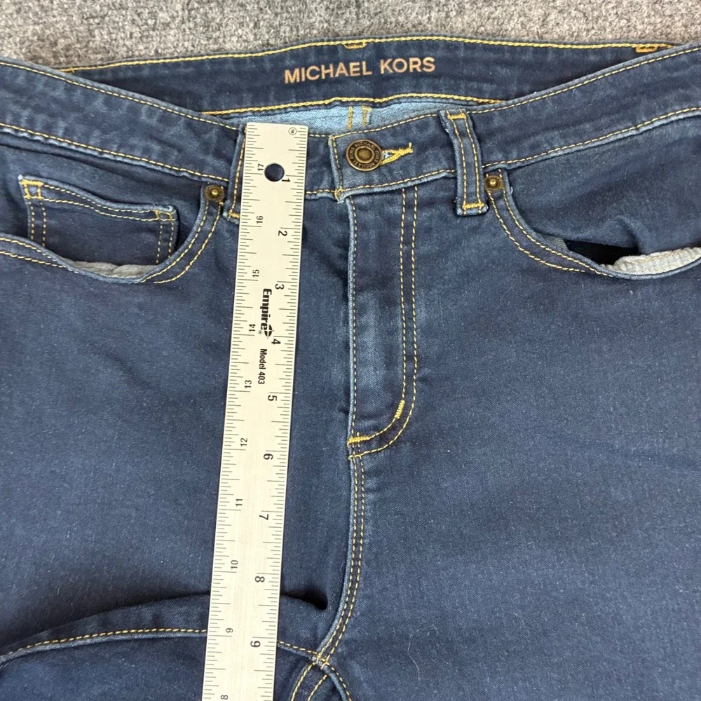 Michael Kors‎ Womens Size 8 Skinny Jeans Dark Indigo Stretch Denim Pants